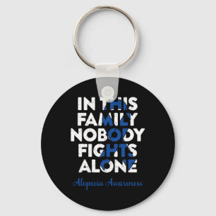 Alopecia Areata Support Warrior Family Alopecia Aw Keychain