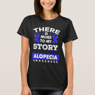 Alopecia Areata Survivor Blue Awareness Ribbon T-Shirt