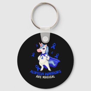 Alopecia Awareness Alopecia Warriors Are Magical Keychain
