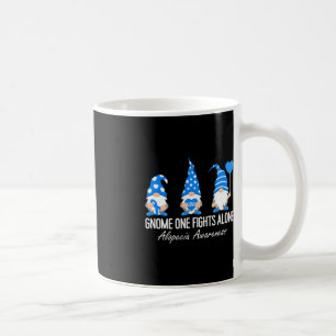 Alopecia Awareness Gnomes I Wear Blue Ribbon Suppo Coffee Mug