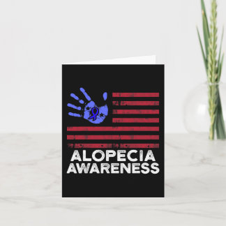 Alopecia Awareness Hair Loss Warrior Coping Surviv Card