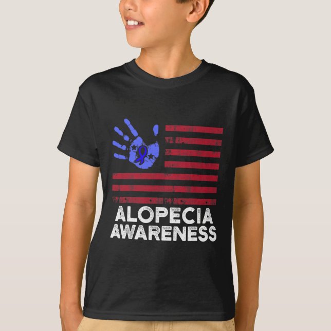 Alopecia Awareness Hair Loss Warrior Coping Surviv T-Shirt (Front)