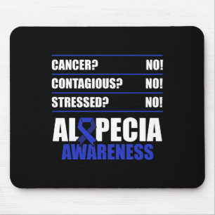Alopecia Awareness Hair Loss Warrior Fighting Surv Mouse Pad