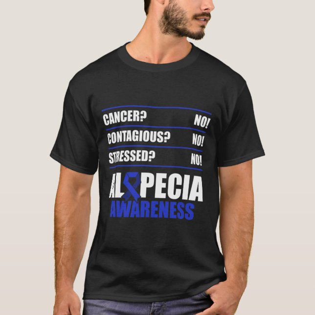 Alopecia Awareness Hair Loss Warrior Fighting Surv T-Shirt (Front)