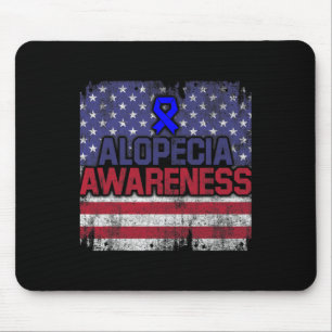 Alopecia Awareness Hair Loss Warrior Fights Surviv Mouse Pad