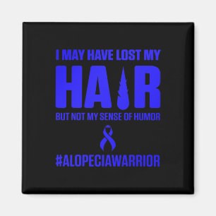 Alopecia Awareness Hair Loss Warrior Survivor  Magnet