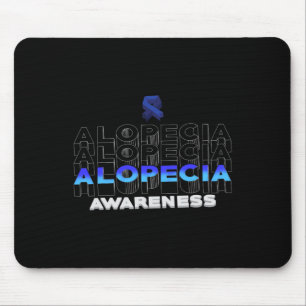 Alopecia Awareness Hair Loss Warrior Winning Survi Mouse Pad