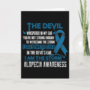 Alopecia Awareness I Am The Storm Devil Card