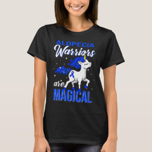 Alopecia Awareness Warrior Fun Unicorn  T-Shirt
