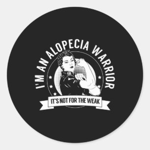 Alopecia Warrior NFTW  - Alopecia Awareness Classic Round Sticker
