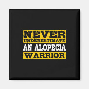 Alopecia Warrior Support Hair Loss Awareness  Magnet