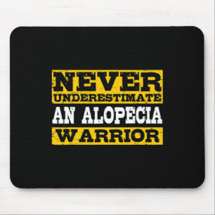 Alopecia Warrior Support Hair Loss Awareness Mouse Pad