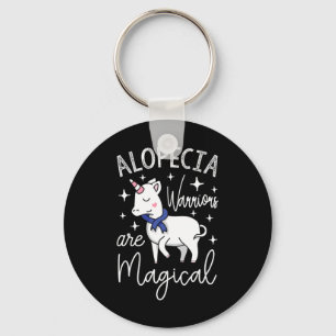 Alopecia Warriors Are Magical  Keychain