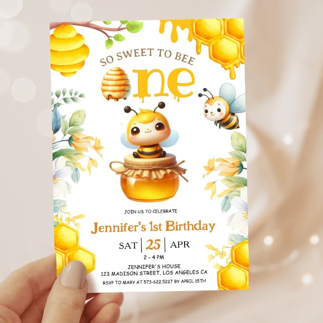 Alors Doux D'En Être Un ! Invitation d'abeille 1er (Créateur téléchargé)