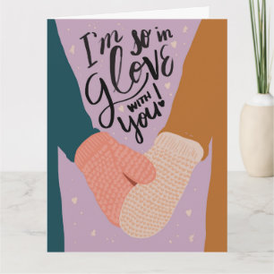 Alors en Glove avec vous Carte de voeux