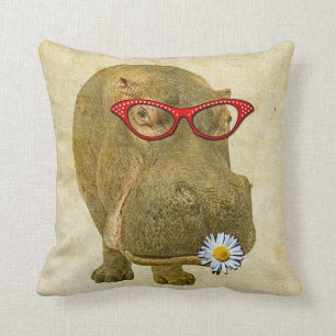 Alors mignon Coussin Hippopotame !