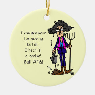 Alot of BS Ceramic Ornament