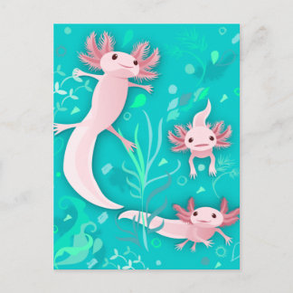 Alotta Axolotls Postcard