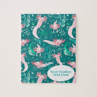 Alotta Axolots Rose Jigsaw Personnalisé Puzzle