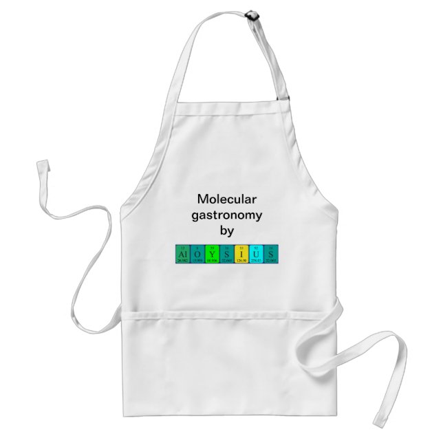 Aloysius periodic table name apron (Front)