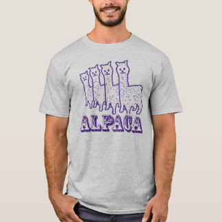 Alpaca 4 Purple Line T-Shirt