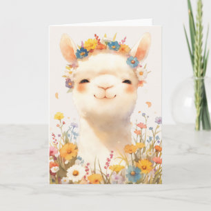 Alpaca A Meadow of Joy Card
