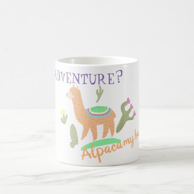 Alpaca Adventure My Bags Coffee Mug (Center)