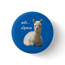 Alpaca Button aah alpaca