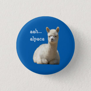 Alpaca Button aah alpaca