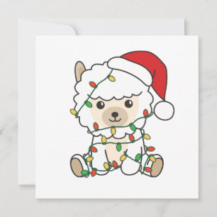 Alpaca Christmas Winter Animals Alpacas Holiday Card