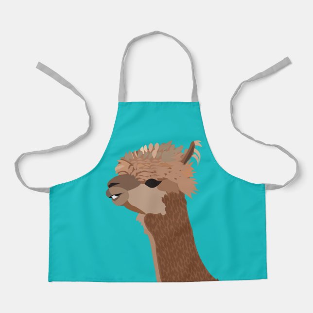 Alpaca Cute Kids Apron (Front)
