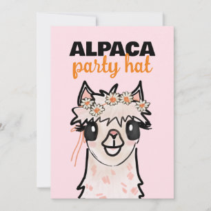 Alpaca Fiesta Second Birthday  Invitation