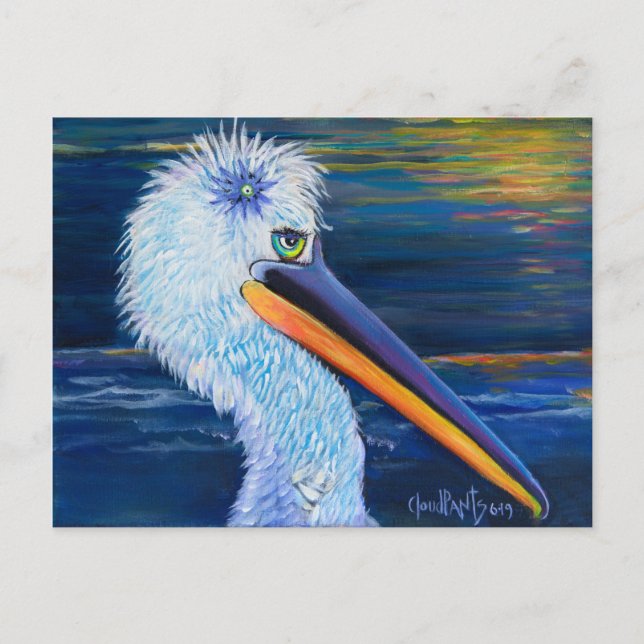 Alpaca Friend- Petunia postcard (Front)