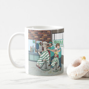 Alpaca haircut coffee mug