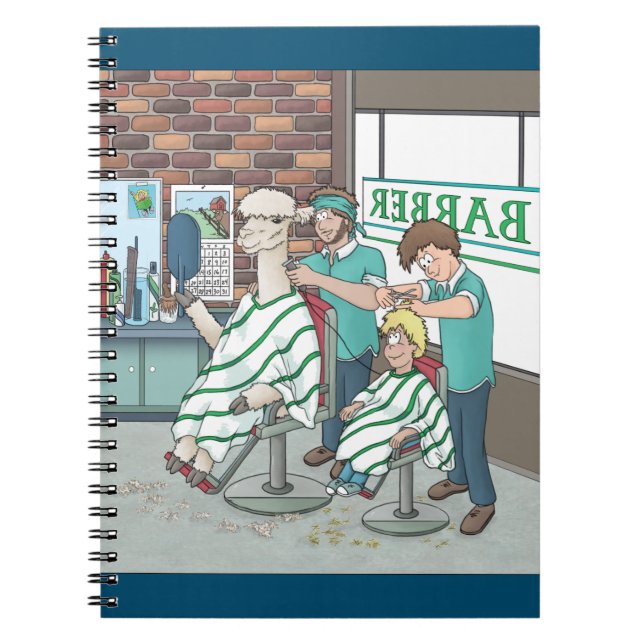 Alpaca haircut  notebook (Front)