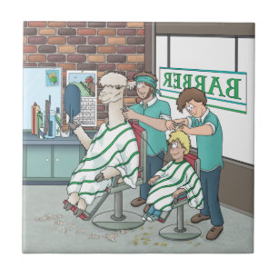 Alpaca haircut tile