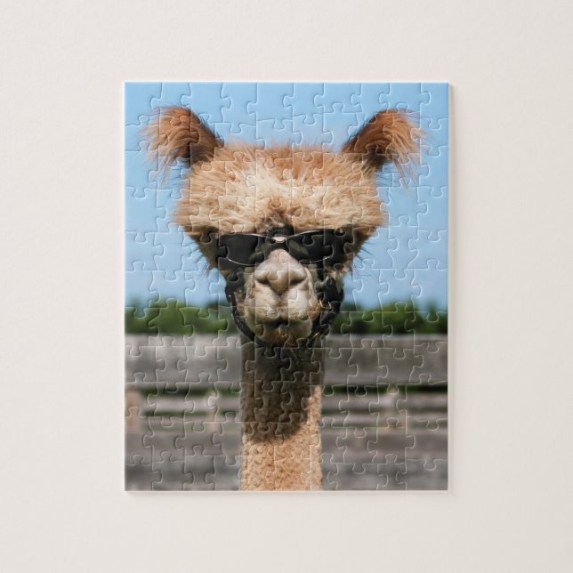 Alpaca Head of PR Jigsaw Puzzle (Vertical)