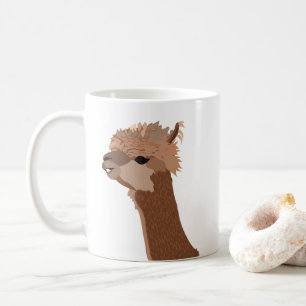 Alpaca Illustration Cute Coffee Mug