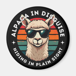Alpaca in Disguise - Hiding in Plain Sight Magnet