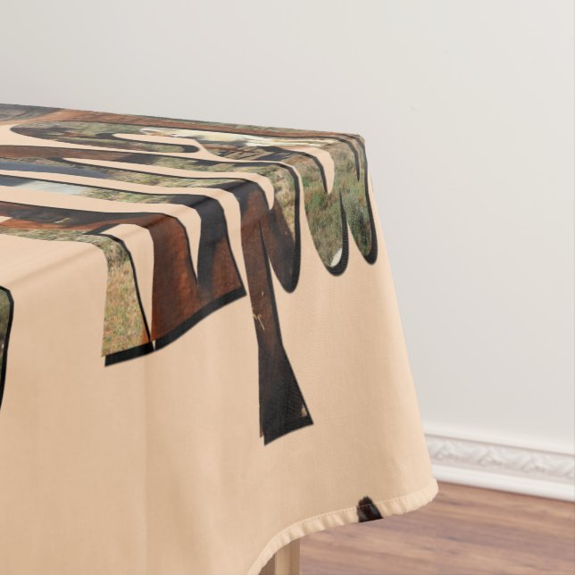 Alpaca Is The Word, Tablecloth (In Situ)