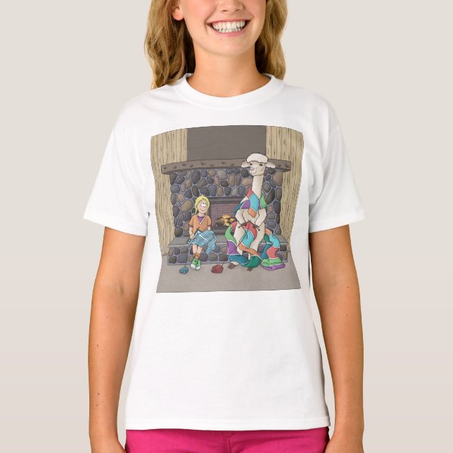 Alpaca Knitting T-Shirt (Front)