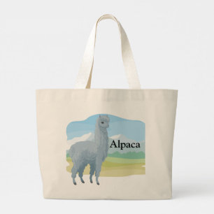 Alpaca Large Tote Bag