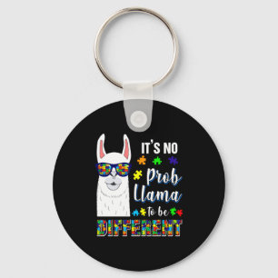 Alpaca Llama Animal Autism Awareness T Shirt  Keychain