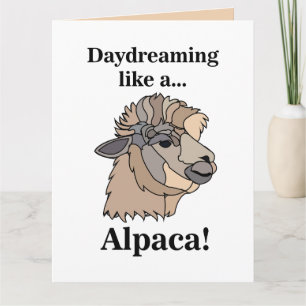 Alpaca Llama Funny  Card