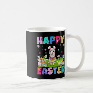 Alpaca Llama Happy Easter Egg Hunt Bunny Ear Alpac Coffee Mug