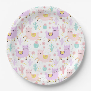 Alpaca/Llama Paper Plate