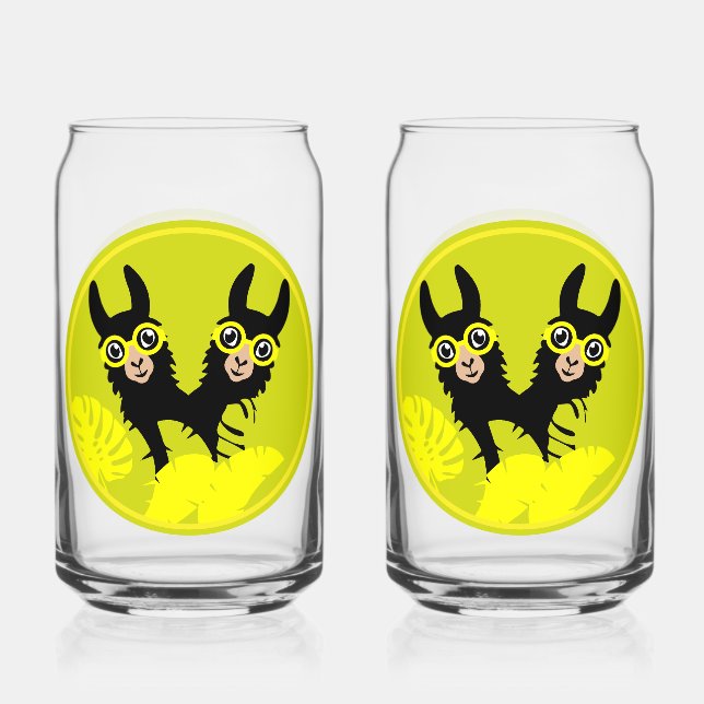 Alpaca llama Twins (Recto)