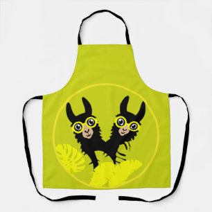 Alpaca llama Twins Apron