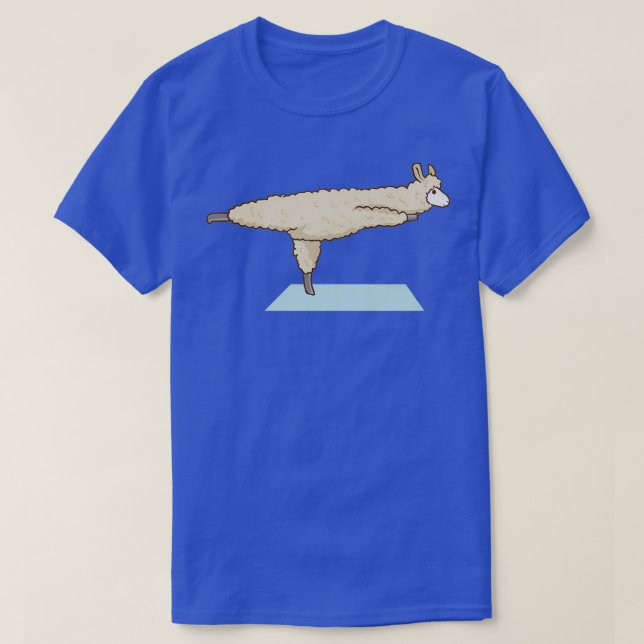 Alpaca Llama Yoga Sport Funny Gymnastics Gymnastic T-Shirt (Design Front)
