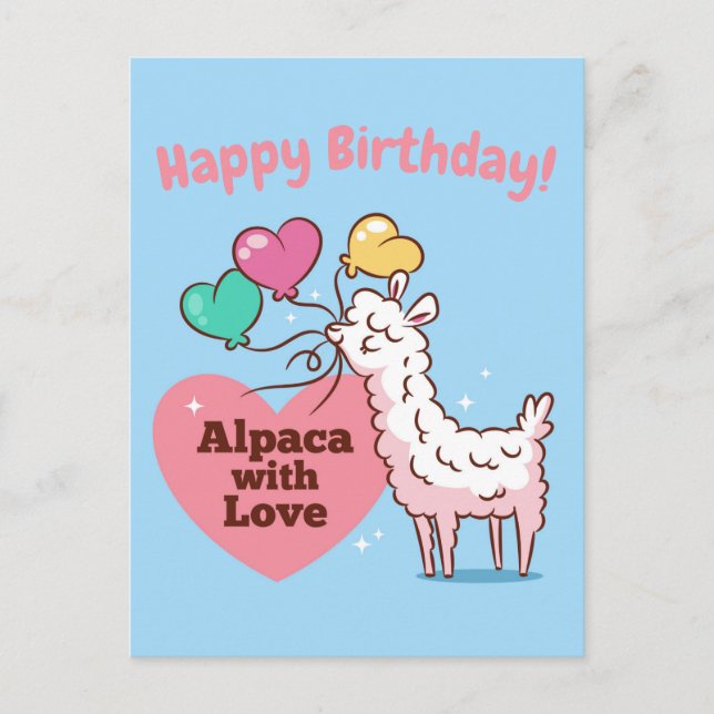 Alpaca Love Postcard (Front)